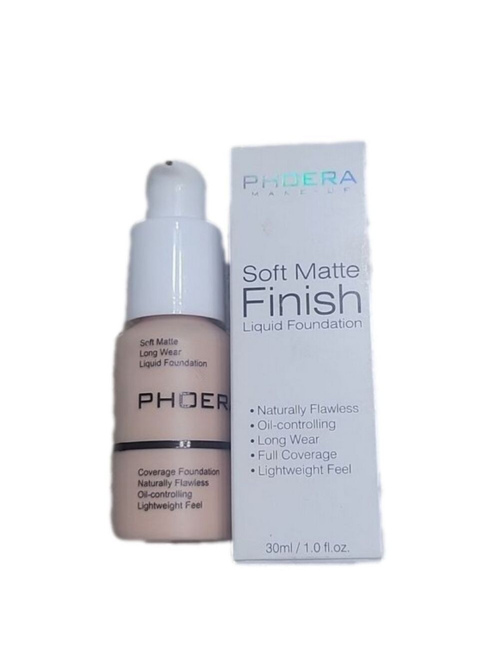 101 porcelain soft matte finish foundation base 30ml phoera